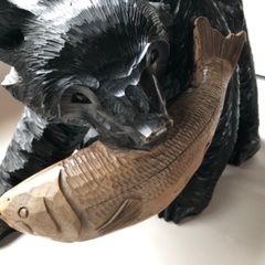 木彫りの熊の画像