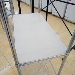 ★ジモティ割あり★  メタルラック シルバー H161×D46×W90 クリーニング済み OJ8568の画像
