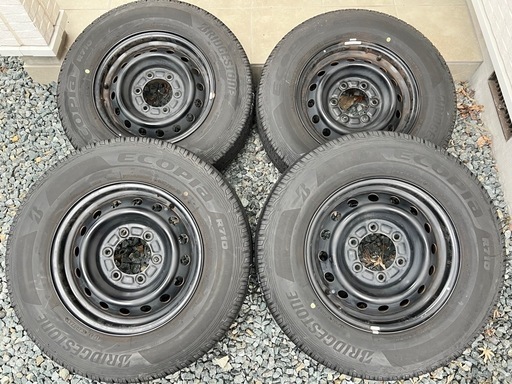 195/80R15 107/105ハイエースホイールセット ブリヂストン夏タイヤ①