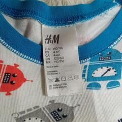 H&M　長袖パジャマ　120cmの画像