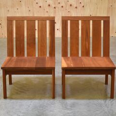 ≪zyt2050ジ≫ [2脚セット] CHARDONNAY/シャルドネ kai/カイ LDチェア 幅55cm ① 低め/ローチェア/ベンチ/椅子/おしゃれ/中古家具/宮城県仙台市 70317-14の画像