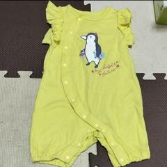 BREEZE 半袖 黄色 ペンギン🐧 ロンパース