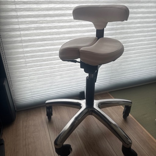 【美品】アーユル・チェアー プレミアムモデル 別売ホワイトカバー 脚パーツ付 キャスタータイプ プレミアムモデル 01｜腰痛対策・姿勢改善椅子