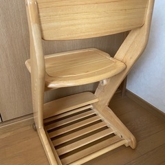 【子供用】300円学習椅子ライトブラウンの画像