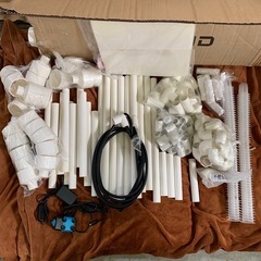 36m LAPOND 水耕栽培キット 中型水耕栽培器 育成システム 家庭用 ベランダ 庭 ポンプとポンプタイマー付き ４列３層  y032607m の画像