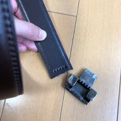 ジャンク　レザーベルト　ブラウンの画像
