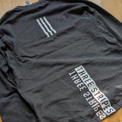 adidas/アディダス THREE STRIPES バックプリント ロンT Mの画像