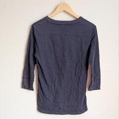 B:MING ネイビー七分丈Tシャツ Mサイズの画像