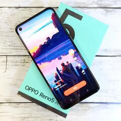土日のみ【新品同様】OPPO Reno5 A  A103OP ワイモバイル アイスブルーの画像
