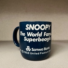 スヌーピーの大きめのカップ4個セットの画像