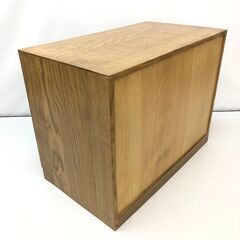 ss7383 ミニチェスト 4段 幅50cm ブラウン 木製 引出収納 小物収納 引き出し 5杯 ミニキャビネット 小型 床置き 卓上 棚上 チェスト 中古の画像