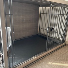 【引取先決定】インテリアウッディサークル　犬サークル　アッシュグレー　2基の画像