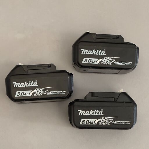 マキタ 純正バッテリー 18V 6.0Ah・3.0Ah 計３台 makita