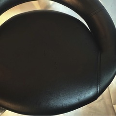  カウンターチェア ロータイプ 黒 丸椅子 昇降 バーチェアー 回転チェアー ハイチェアー ブラック      の画像