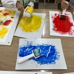 【アトリエべる流山教室】春のお庭をキャンバスに描こう！🌸🍃の画像
