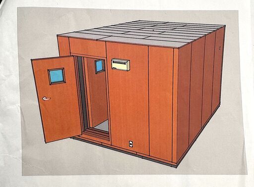 新日本ミュージック製"セリーヌ" 超重量級のダブル 3.7畳 -50db 中古防音室 静岡県から！