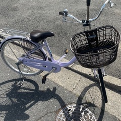 中古レトロアメリカン自転車 D579 ☆限定特価☆ 中古自転車 【 27インチ ママチャリ 赤 LEDオート