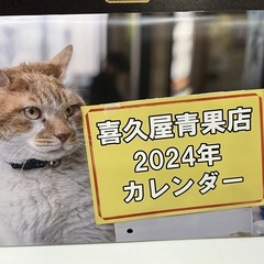 喜久屋青果店2024カレンダー　看板猫めいちゃん