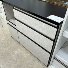 ☆ジモティ割あり☆ レンジ台 白 H90×D44.5×W119.7 クリーニング済み 