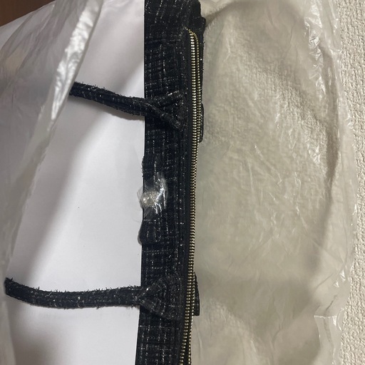 フクヤ  パレットリリーツイードバッグビジューリボン　痛バ