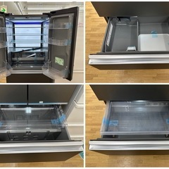 【ドリーム川西店御来店限定】新古品冷蔵庫　AQUA 5ドア両開501L AQR-TXA50 2024年製／クリーニング済み 【2002211255601840】の画像