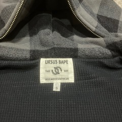ursus bape ape エイプ　ジップパーカ　厚手の画像