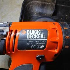 BLACK&DECKER 　CD1202　ドリルドライバーの画像