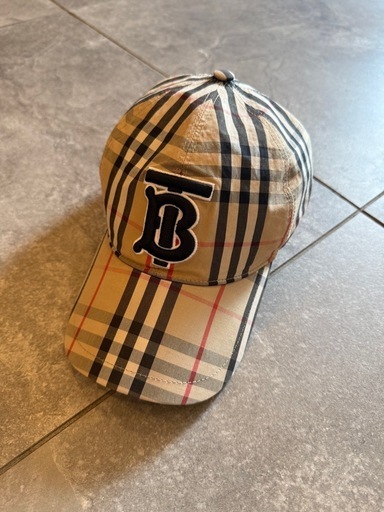 Burberry チェック柄 TB ベースボールキャップ L