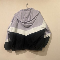 お値下げ可能　レディースＬ　COLZA 中綿入　配色ブルゾン　ジャンパー　フード付きの画像