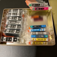 キャノンピクサスプリンタインクブラック350xL 351マゼンタ...