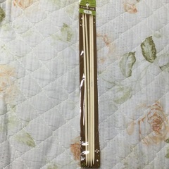 ［ほぼ新品］編み物用の竹あみ針　両細　6号
