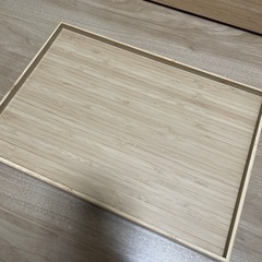 無印　重なる竹材長方形ボックス＋フタの画像