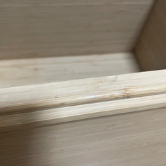 無印　重なる竹材長方形ボックス＋フタの画像