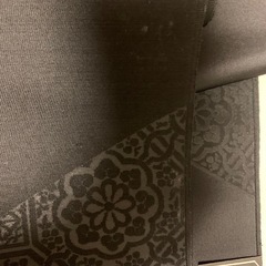 ★新古品★深泥黒喪服 五倍子黒　帯　反物の画像