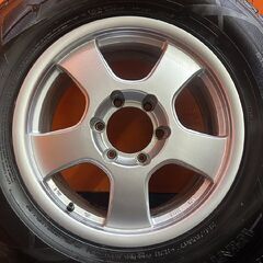 【DUNLOP SJ8 265/65R17】スタッドレス【社外ホイール 17インチ 7.5J6HPCD139.7+25】20年製 バリ溝 ランクルプラド ハイラックス等(KTM328)の画像