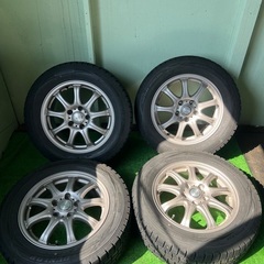 スタッドレスタイヤ　アルミ付き　215/60R16　エスティマな...