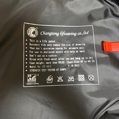 【決まりました】大人用ライフジャケットの画像