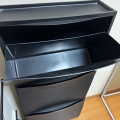 IKEA　TRONES トローネス シューズボックス/収納, ブラック, の画像