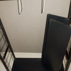 30.有料家具とセットで【500円カード】おまけ★分解済 黒 高さ自由 5段式棚　800円 の画像