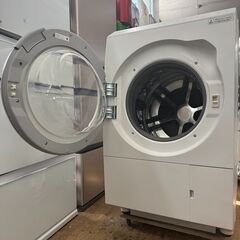 地域限定送料無料　超美品【 Panasonic 】パナソニック 洗濯11.0㎏/乾燥6.0㎏ ドラム式洗濯乾燥機 スゴ落ち泡洗浄 はやふわ乾燥 ヒートポンプ乾燥 マットホワイト NA-LX113BLの画像
