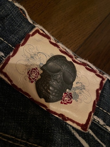 USA製00s美品 TRUE RELIGION バギーフレアデニム 極太ステッチ