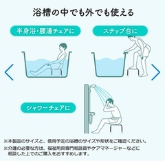 【介護用品19】浴槽に入れる椅子、踏み台(高齢者向き)滑りにくいゴム足付きの画像