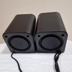 新品パソコン用スピーカー黒の画像