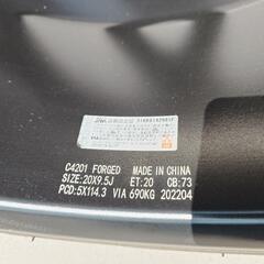 VERZ  VRF02 鍛造20インチホイールタイヤ 4本セットの画像