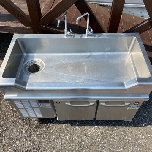 ホシザキ RW-120SNC 舟形シンク付コールドテーブル 冷蔵庫 2017年製