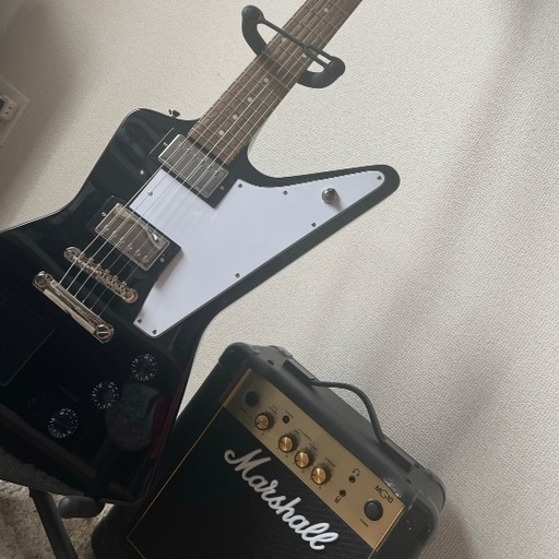 Epiphone Explorer Ebony エレキギター マーシャルアンプ付き