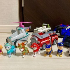 パウパトロール ビークル セット 10台 大量 中古 人形 大量の画像