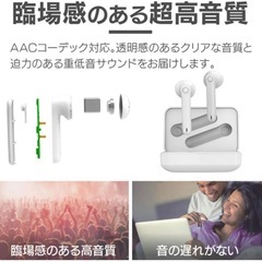 新品✨ Bluetooth ワイヤレスイヤホン 日本語説明書付き 白 トレーニング 左右分離式 片耳のみ可の画像