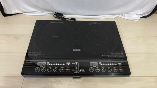 2口IHクッキングヒーター 2021年製 山善