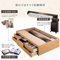 畳ベッド収納付き　シングルサイズの画像